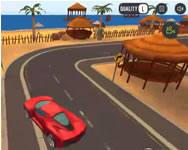 Parking fury 3D beach city kocsis HTML5 játék