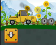 2D tractor hill climb kocsis HTML5 játék