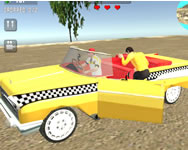 Crazy taxi simulator kocsis HTML5 játék
