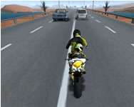 Highway traffic bike stunts kocsis HTML5 játék