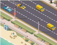 Miami traffic racer kocsis HTML5 játék