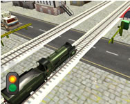 Railway train passing 3d online