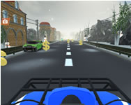Traffic racer quad bike game kocsis HTML5 játék