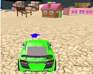 Water surfing car game kocsis HTML5 játék
